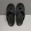 ERGOfoot Upgraded Orthotic Flip Flops with High Arch Support- Women's and Men's Thong Sandals- Walking Comfort with Orthopedic Support for Plantar Fasciitis, Flat Feet & Heel Spur- Beach Slippers by
, Size 7, Black