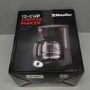 Mueller 12-Cup Drip Coffee Maker - Borosilicate Carafe, Auto-Off, Reusable Filter, Anti-Drip, Keep-Warm Function, Clear Water Level Window Coffee Machine, Kitchen Essentials & Accessories