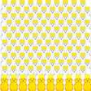 Patelai 120 Pcs Plastic Honey Bear Bottle Bear Shape Clear Honey Containers Empty Dispenser with Yellow Lid Jars Cup to Store Dispense Holiday Baby Shower Gifts(60ml/2oz), 2 fl oz
