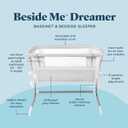Baby Delight Beside Me Dreamer Bassinet | Bedside Sleeper | 6-Position Height Adjustment | Driftwood Grey