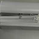 Cordless Light Filtering Mini Blind - 23 Inch Width, 64 Inch Length, 1" Slat Size - Pearl White - Cordless GII Morningstar Horizontal Windows Blinds for Interior by Achim Home Decor (23"W x 64"H)