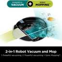 SHARK RV2620WD AI Ultra Robot Vacuum and Mop with Matrix Clean Navigation, CleanEdge Technology, Perfect for Pet Hair, Carpets, Hard Floors, Compatible with Alexa, Black/Mocha