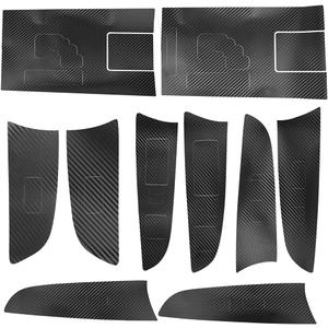 CULMKARI Black Carbon Fiber Stickers Cover Trim Compatible with 2006-2012 Lexus IS250 300 350 Gear Shift Box Panel Door Handle