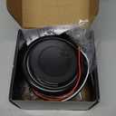 2pcs Smoked Lens 4 inch Round Red 64 LEDs Trailer Trucks Halo Brake Stop Running Turn Signal Tail Lights w/Rubber Grommet Sealed Waterproof IP67 For RV/Van, DC 12V