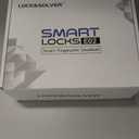 LOCK&SOLVER Keyless Entry Door Lock, Smart Lock for Front Door, Keypad Fingerprint Doorlock, App Remote Control, One-Time Code, Auto Lock, Easy Installation with Video Guide, Rust-Resistant Zinc (Satin Nickel)