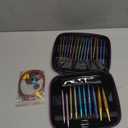 Interchangeable Knitting Needles Set,13 Pairs Circular Knitting Needles Aluminum (Size 3.0mm-10.0mm) with 4 Cables for DIY Crafts Socks Blankets Cushions, Ideal Crochet Gift