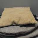 WINDRACING Cat Bed for Indoor Cats - Cat Cave Beds Cat House Cat Tent with Removable Washable Cushioned Pillow, Soft Kitten beds,Cat Beds & Furniture, for Small and Medium Pet Bed (M(15 x 15 x 15 Inch), Beige)