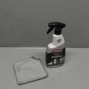 Weiman Stainless Steel Cleaner and Polish - Protects Appliances from Fingerprints and Leaves a Streak-Free Shine for Refrigerator, Dishwasher, Oven & Grill, Cleaning Supplies, Microfiber Cloth (22 Fl Oz Bundle (Pack of 1))