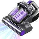 VOCESOR Mattress Vacuum, Bed Vacuum Cleaner with 16Kpa Suction 253.7nm UVC Light, 145°F Heat & 30000 RPM/Min Tapping, HEPA Filter & Ultrasonic, 600W Powerful Vacuums for Bed, Sofa, Couch(Corded)