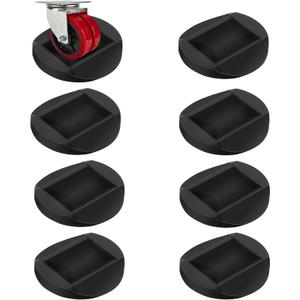 Bed Stoppers Furniture Stopper, 8 Pack Wheel Stoppers Furniture Caster Cups - Premium Solid Rubber Caster Cups Furniture Cups Fits to All Floors & Wheels of Sofas, Beds, Chairs, Prevents Scratches