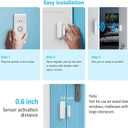 Wireless Door Chime, Door Open Sensor Alarm When Entry Business/Office/Store (500ft Range 51 Ringer Adjustable Volume) Home Alert Bell for Kid/Toddler Safety,2 Receiver +5 Sensor
