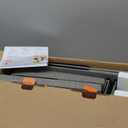 Dog Stairs 23" H, 4-Step Wider Dog Steps for High Beds Window, Folding Storage Pet Stairs Gift for Small/Medium/Large Old Dogs Cats, Ramp for Climbing Car Up to 200 lbs (Gray, with Condo)