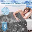 inhand Cooling Blanket Queen Size (90"x90"), Cooling Blankets for Hot Sleepers, Absorbs Heat to Keep Adults Cool for Summer Nights Sweats, Thin Cold Lightweight Blanket for Couch Bed, All Season Use (Gray)