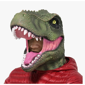 LarpGears Halloween Costume Mask Party Latex Animal T-rex Dinosaur Mask Adult Size