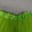 Women Teen Adult Classic Elastic 3 4 5 Layered Tulle Tutu Skirt Costume Bottom (One Size, 3Layer-LightGreen)