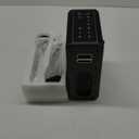 Karaoke Machine with Two Wireless Microphones, Powerful Portable Bluetooth Speaker for Adults & Kids, PA System with 2 Voice Mode, LED Lights, Supports BT/TWS/AUX/USB/TF for Party (Black)