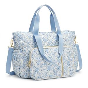 Large Bible Bag with Bible Cover Case for Women, Quilted Church Tote Bag Carrying Case w/Shoulder Strap, Bible Study Supplies Journaling Kit Accessories Easter Mothers Day Christian Gift for Women Mom