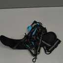 Hands Free Dog Leash with Zipper Pouch, Running Waist Leash for Dog Walking, Adjustable Waist Belt for Large Dogs, Reflective Bungee Design with Two Handle for Hiking, Training, Black