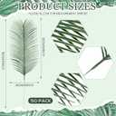 Hotop 50 Pcs Passover Large Palm Leaves 31 Inches Feast of Tabernacles Artificial Fake Palm Luau Party Greenery Leaves for Safari Jungle Stems Fronds Plant Beach Party Supplies