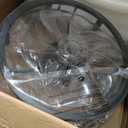 CLAIRDAI 20.7" Black Crystal Caged Fandelier Ceiling Fan