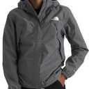 THE NORTH FACE Womens Antora Waterproof Breathable Rain Coat, Smoked Pearl, Medium