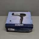 Conair Hair Dryer, 1875W Full-Size Hair Dryer with Ionic Conditioning, Blow Dryer, Tourmaline Ceramic Technology for Quick Drying, Black/Chrome