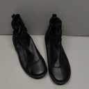 stylewe Boots for Women, Ankle Boots With Braided Strap, Cowgirl Boots, PU Leather Western Style, 10, Black