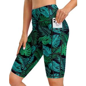 Blouty Women's Swim Shorts UPF 50+ High Waisted Board Shorts with Pockets Liner Quick Dry Swimsuit Bottoms XL