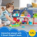 Fisher-Price Little People Toddler Toy Friends Together Play House Pretend Playset with Learning Songs for Preschool Kids Ages 1+ Years, One Size