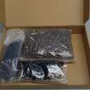 Nuogo 100 Pcs Mini Amber Glass Oil Dropper Bottle Bulk, Clear Essential Small Empty Sample Vial with Dropper and Black Caps Tiny Amber Glass Bottles Perfume Jars for Travel(3 ml)