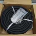 Soaker Hose 100ft for Garden Beds Solid Brass Interface Irrigation Save 70% Water Heavy Duty Rubber 1/2" Diameter Great for gardens/flower beds Accessories Contain Various Connections