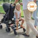 BuggyBoard Maxi+ - Black with Gray Saddle Seat