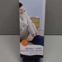 Double Sided Electric Foot Warmer with 9 Heat Settings & 3 Timer(1-4-8H); Foot Warmers for feet with Fast Heating & Auto Shut Off; Ultra-Soft Machine Washable Plush; Portable for Office, Home (Grey)