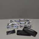 Gaoye 6 pack 1.25 Executive Style Reading Glasses Men - Durable Readers with Blue Light Filtering- Comfortable Fit with TR90 Frames (Black)