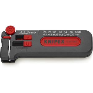 KNIPEX Tools - Precision Mini Wire Stripper, 26-36 AWG (1280040SB)