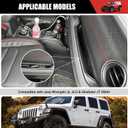 Grab Bar Tray for 2024 2025 Jeep Wrangler JL JLU 4XE/Gladiator JT Storage Bin Handle Organizer Grab Handle Box Passenger Side Grabtray for Wrangler&Gladiator Accessories(24+ Grab Bar Tray)
