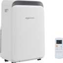 Amazon Basics 3-In-1 Portable Air Conditioner with Remote, Timer, Sleep Mode, Auto Swing, Dehumidifier, 10000 BTU (ASHRAE)/6000 BTU (SACC), Cools Bedroom Up to 450 Sqf, White