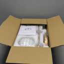 maesta Gold Bathroom Light Fixtures, 3-Light Brushed Gold Vanity Lights with Milk White Tulip Glass Shades, Vintage Bathroom Lights Over Mirror for Bedroom Living Room Hallway