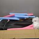 VGMiu 60" Trampoline for Kids, 5 FT Indoor & Outdoor Toddler Baby Trampoline with Basketball Hoop, Safety Enclosure, Birthday Gifts for Kids, Gifts for Boy and Girl, Age 3-8 (Pink/Blue)