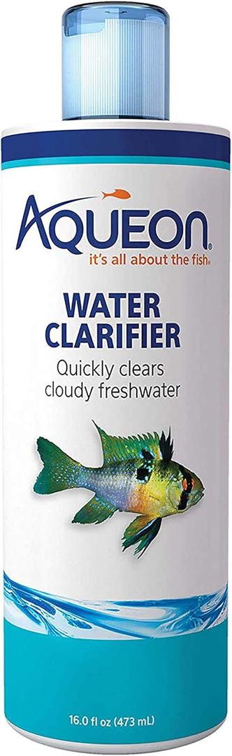 Aqueon Freshwater Aquarium Water Clarifier, Clears Cloudy Fish Tank Water, Safe to Use with Fish and Plants - 8 Ounces (16 Fluid Ounces)