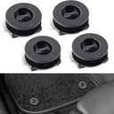 4 PCS Car Carpet Fixing Clips, Plastic Non-Slip Floor Mat Buckle, Interior Floor Mat Safety Non-Slip Fasteners Accessories, Universal for Cars Portable Fixing Device (Black)