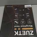 Weighted Vest, 8lb Weight Vest with Reflective Stripe, Weighted Vest for Men Women Workout Equipment for Strength Training, Running, Jogging, Fitness, Weight Loss (Black with Bag)