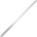 304 Brushed Stainless Steel Finishing Sheet Metal Gap Filler Trim Strip Metal Trim for Home Kitchen Tools (Silver,1 x 30 Inch)