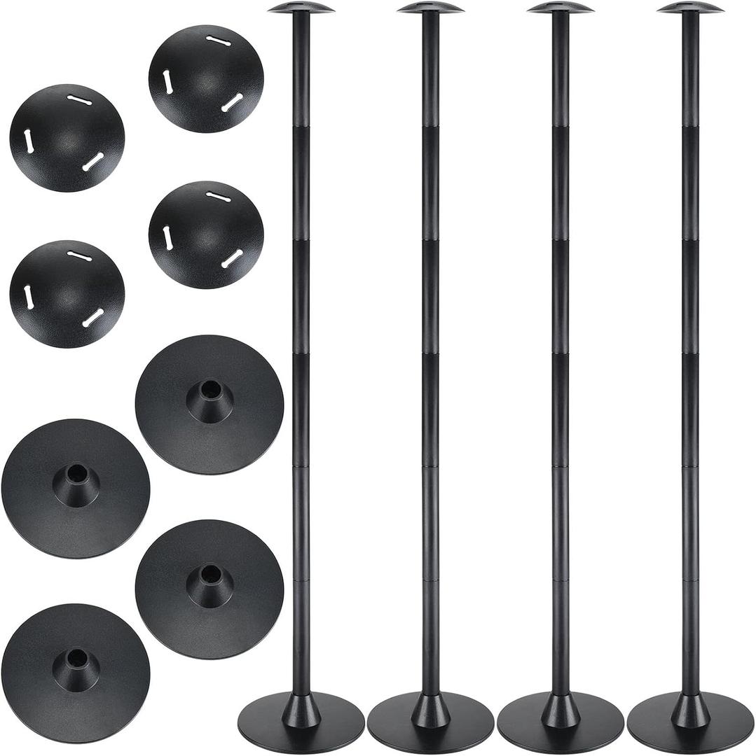 Funtery 4 Pcs Boat Cover Support Pole Adjustable Boat Cover Support System ABS Plastic Pole Jon Accessories for Fishing Bass Pontoon Trailer