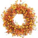 28 Inch Large Fall Wreaths for Front Door Fall Door Wreath Autumn Wreath
