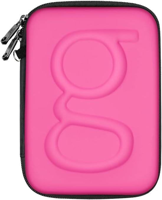 Diabetes Travel Case Hard Shell, Storage Organizer for Glucose Monitor Kit, Insulin Pen, Blood Sugar Test Strips, Syringe, Needles and Other Diabetic Care Supplies - Premium & Durable Hard Case, Pink