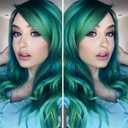 Long Silver Purple Mermaid Wig Undersea Witch Cosplay Wigs + Cap for Halloween Costume (Silver Grey Purple Wavy)