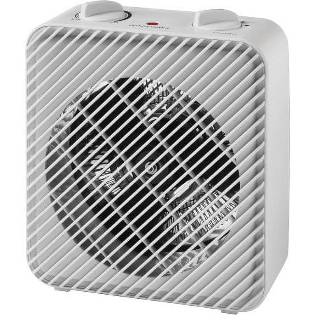 Pelonis Box Fan 9 Inch – Adjustable 3 Speeds For the Perfect Noise Level for Sleeping – 5 Blade Technology Provides Powerful Airflow to Beat the Heat – Sleek Design, Lightweight, Durable, White