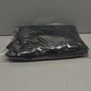 RYB HOME Short Bedroom Blackout Curtains - Small Window Treatment Set Energy Saving Thermal Insulated Drapes for Living Room/Nursery/Kitchen, 42-inch Wide x 45-inch Long, Black, 2 Panels