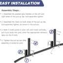 ATENTO Pull Up Bar, Chin Up Bars Ceiling Mount, Workout for Home Gym, Beam, Crossfit - Heavy-Duty, Foam Grip, Easy installation